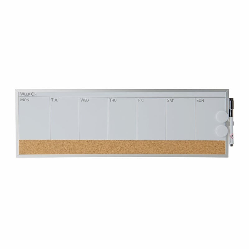 Magnetisch memobord weekplanner - 19x58 cm