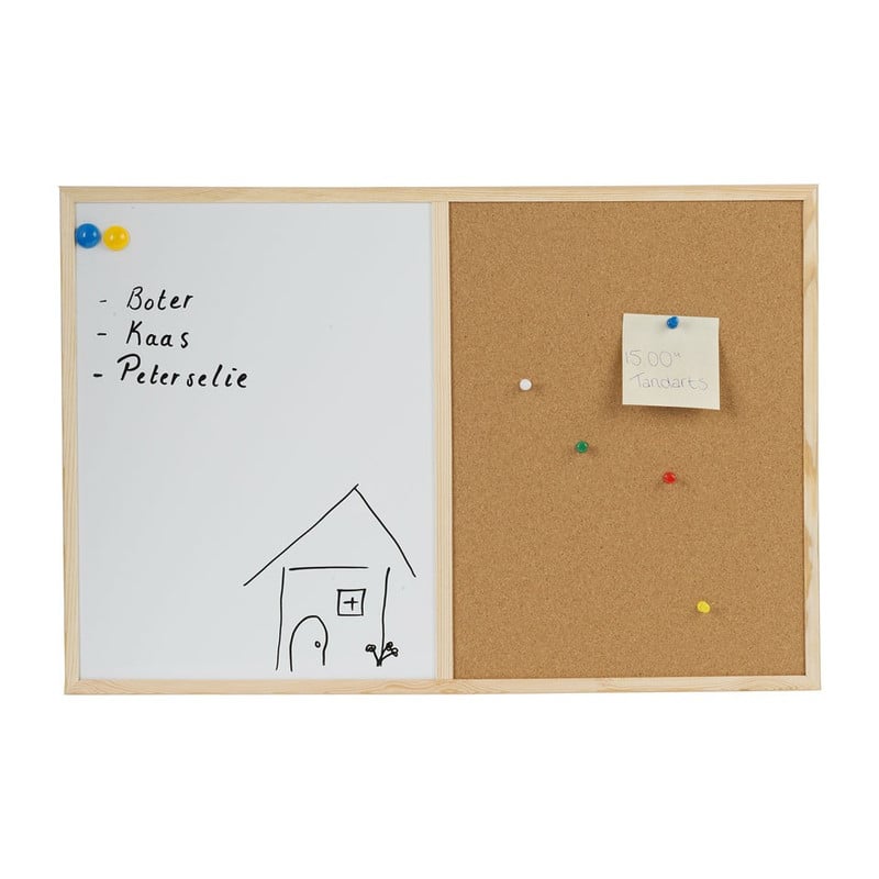 Magnetisch memobord/prikbord - 40x60 cm