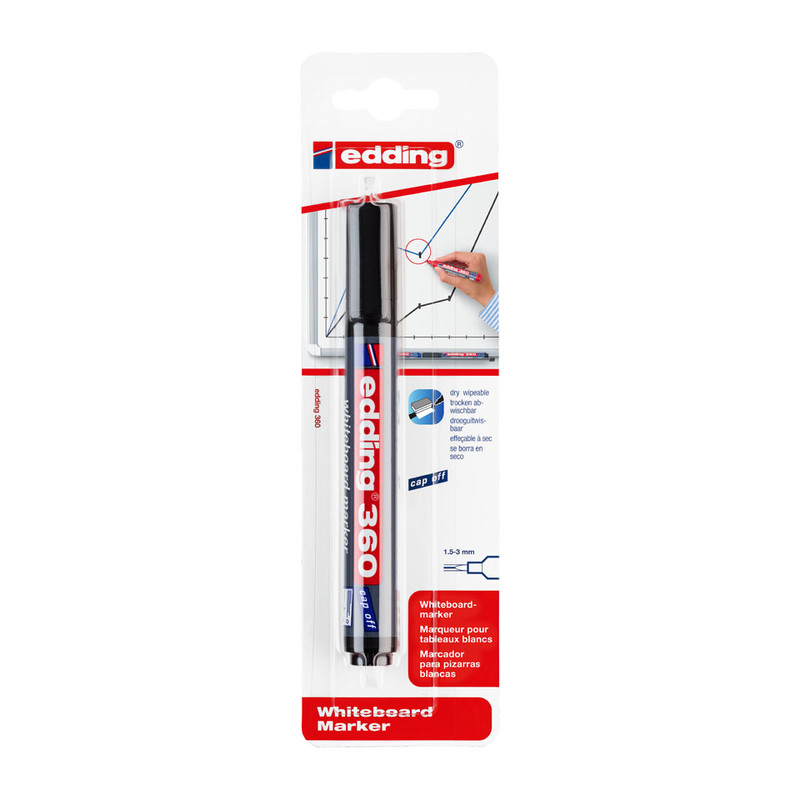 Whiteboardmarker - zwart