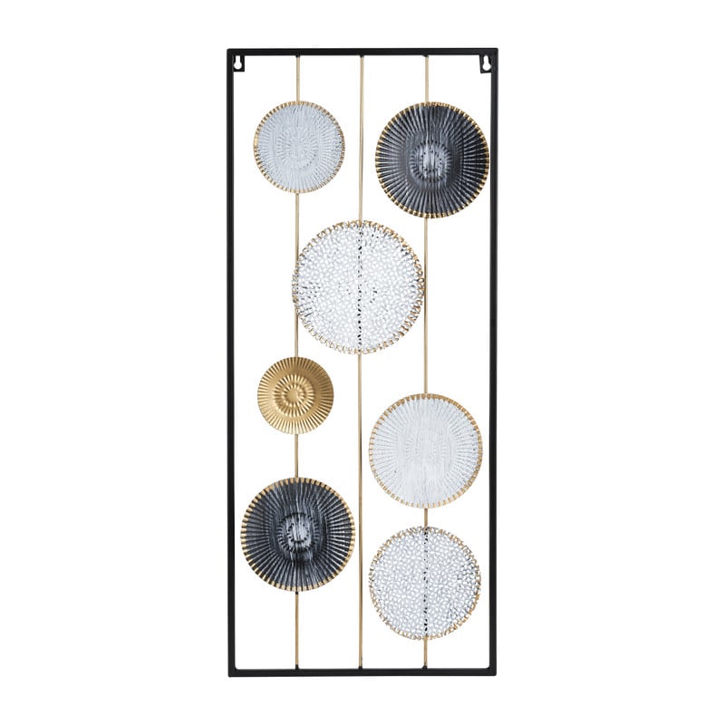 Wanddecoratie cirkels - 30x70 cm 