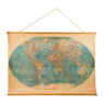 Vintage wereldkaart antiek - 100x70 cm