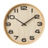 Wandklok houten rand - bruin - ø41 cm