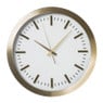 Wandklok gouden rand - wit - ø40 cm