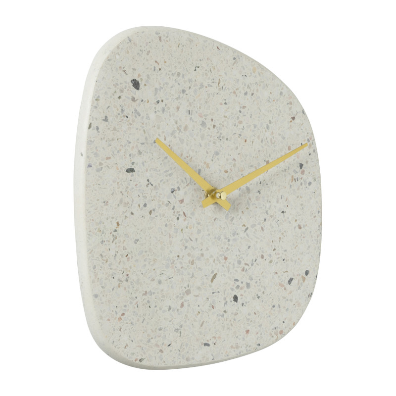 Wandklok Terrazzo - organisch - 22.5x20.5x4 cm