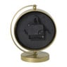 Tafelklok metaal - goud - 20x16x10.5 cm