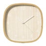 Wandklok houtlook - bruin - ø30 cm