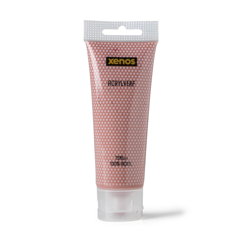 Acryl verf - roodbruin - 75 ml 