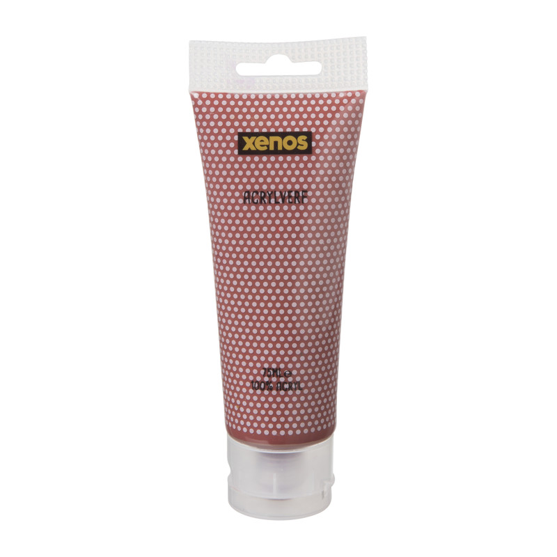 Acrylverf - roodbruin - 75 ml 