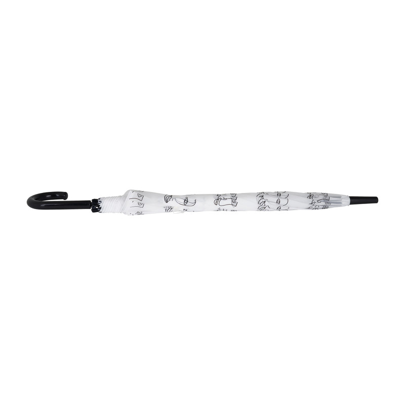 Paraplu transparant met print