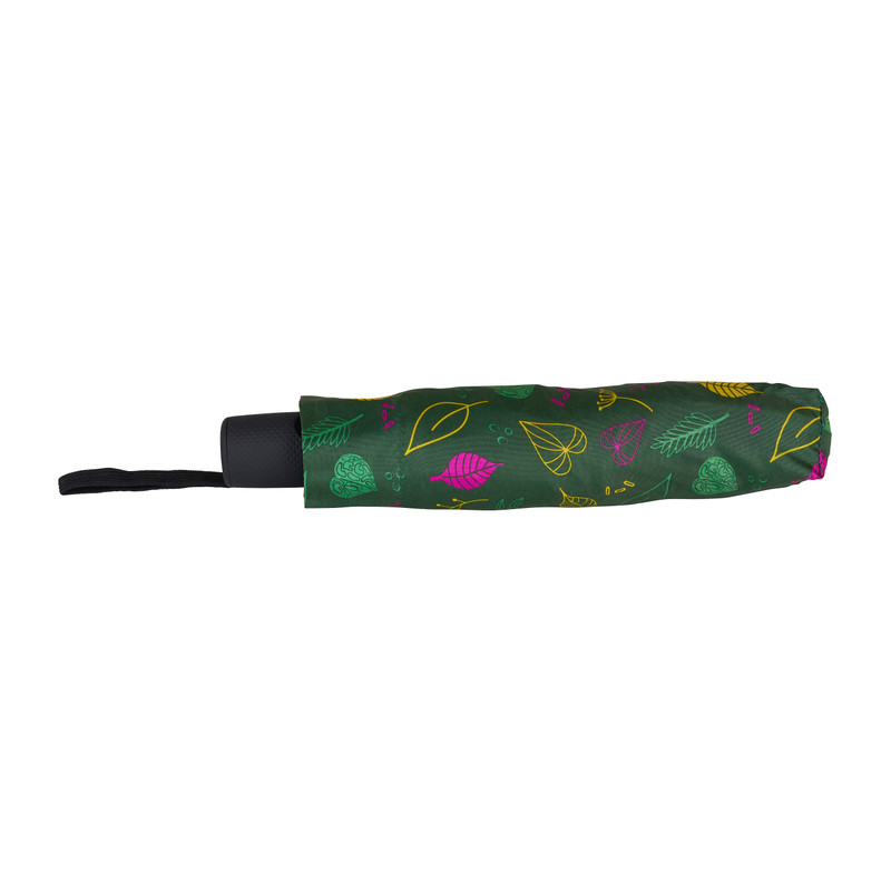 Paraplu groen met print - opvouwbaar
