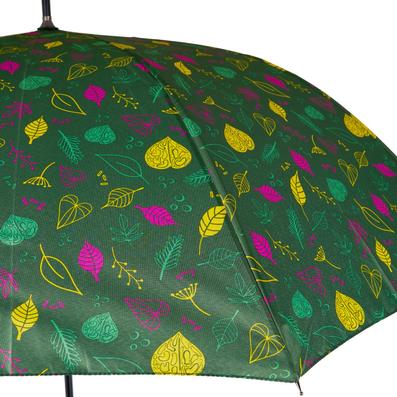 Paraplu groen met print