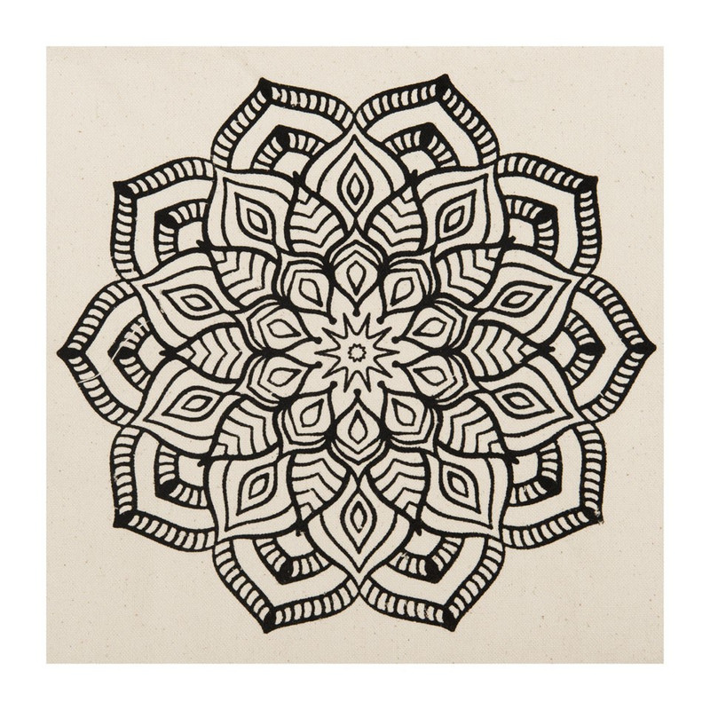 Shopping bag met etui - mandala
