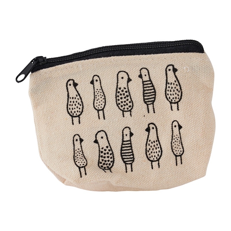 Etui klein vogels - 11x8.5 cm