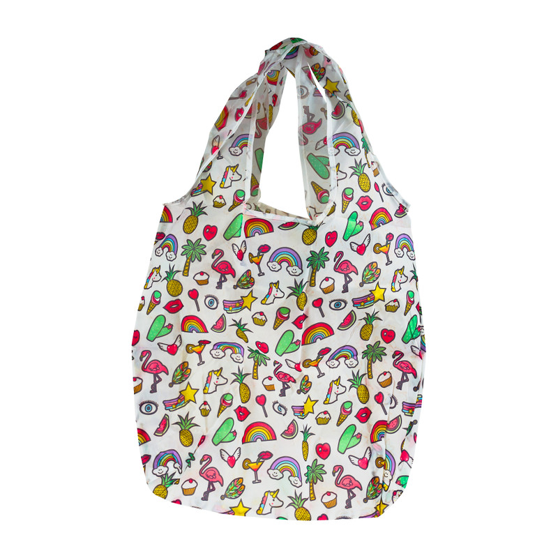 Opvouwbare tas - patches