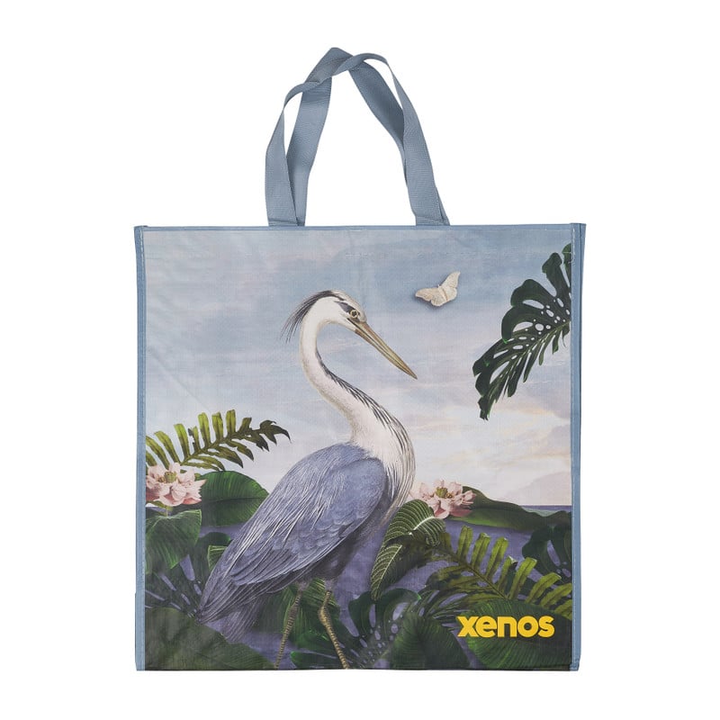 Shopper reiger - grijs - 46x15.5x45 cm 