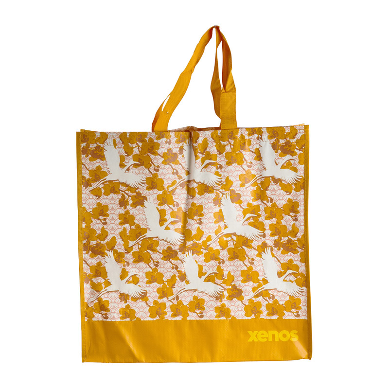 Shopper kraanvogel 45x46x17 cm