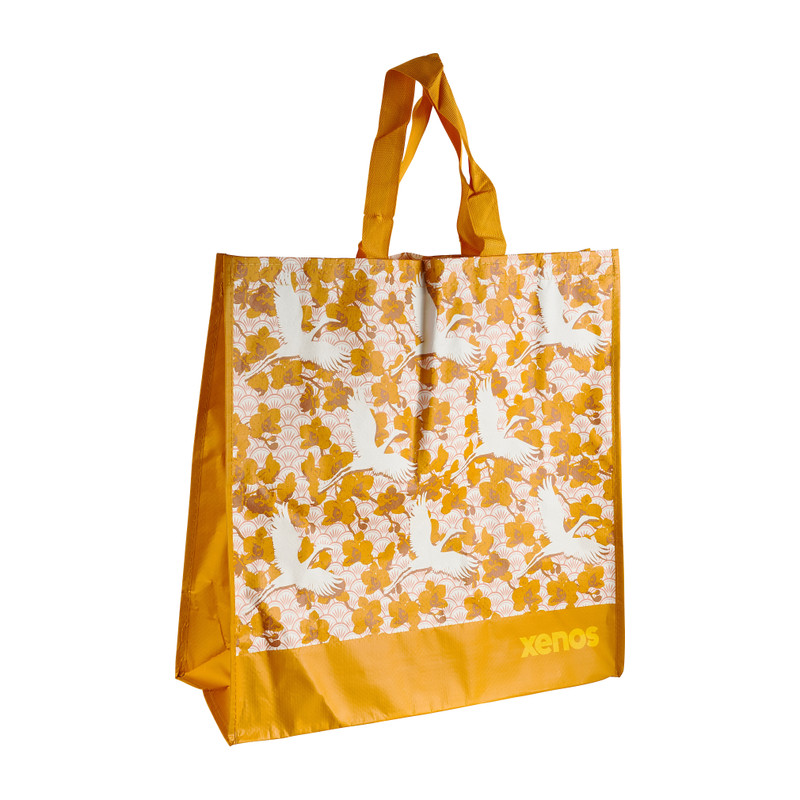 Shopper kraanvogel 45x46x17 cm
