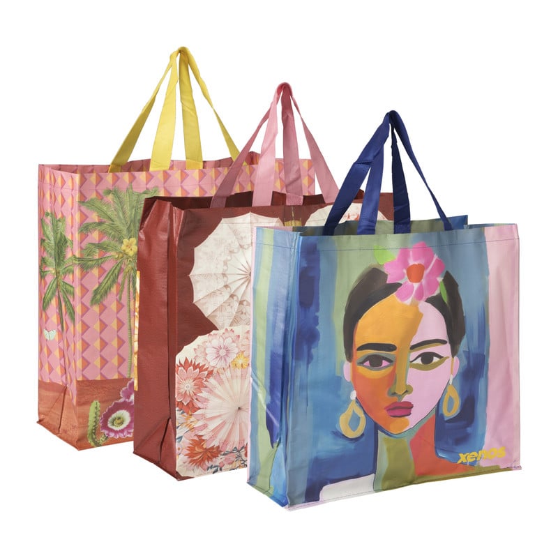 Shopper Flamingo - multikleur - 45x46x17 cm