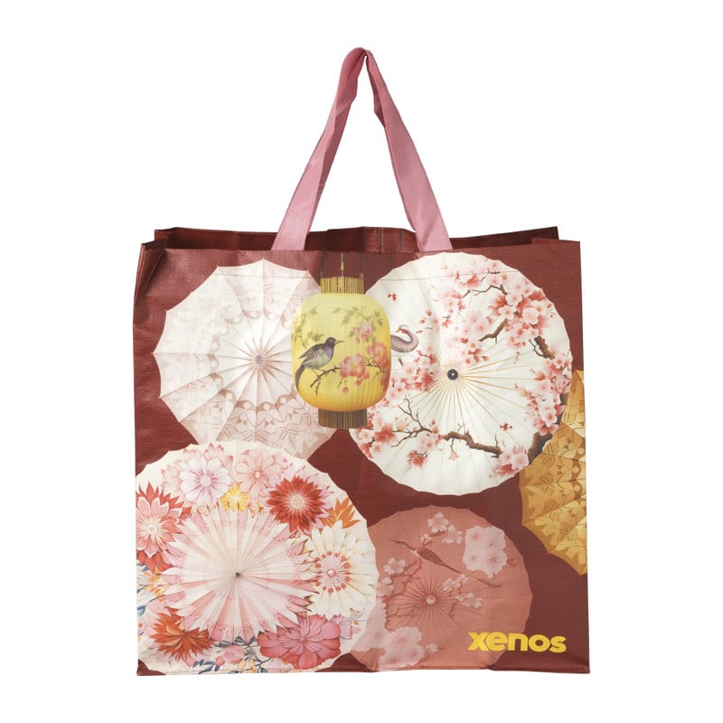 Shopper Azië - multikleur - 45x46x17 cm