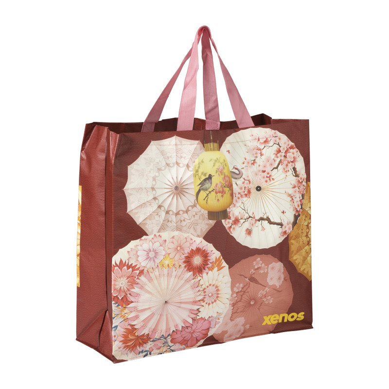 Shopper Azië - multikleur - 45x46x17 cm