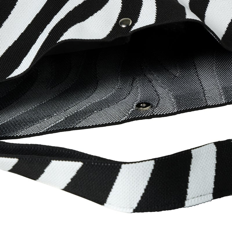 Shopper zebra - zwart/wit  - 45x35 cm