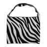 Shopper zebra - zwart/wit  - 45x35 cm