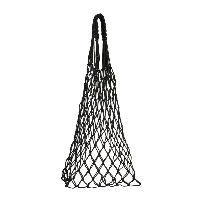 Tasje geknoopt zwart - 50x30 cm