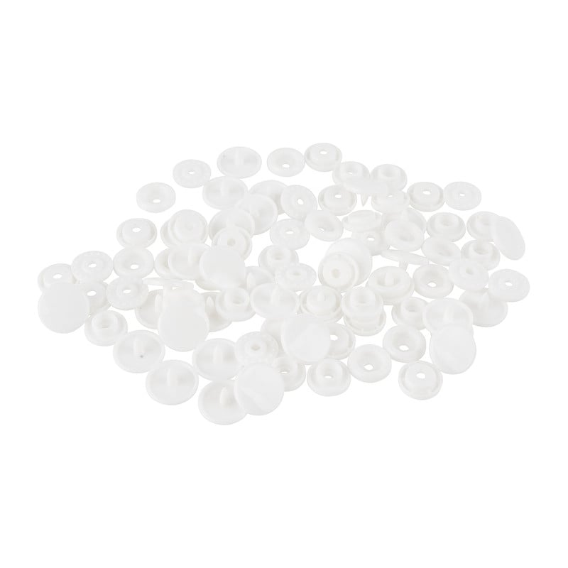 Drukknoopjes - wit - 20 stuks
