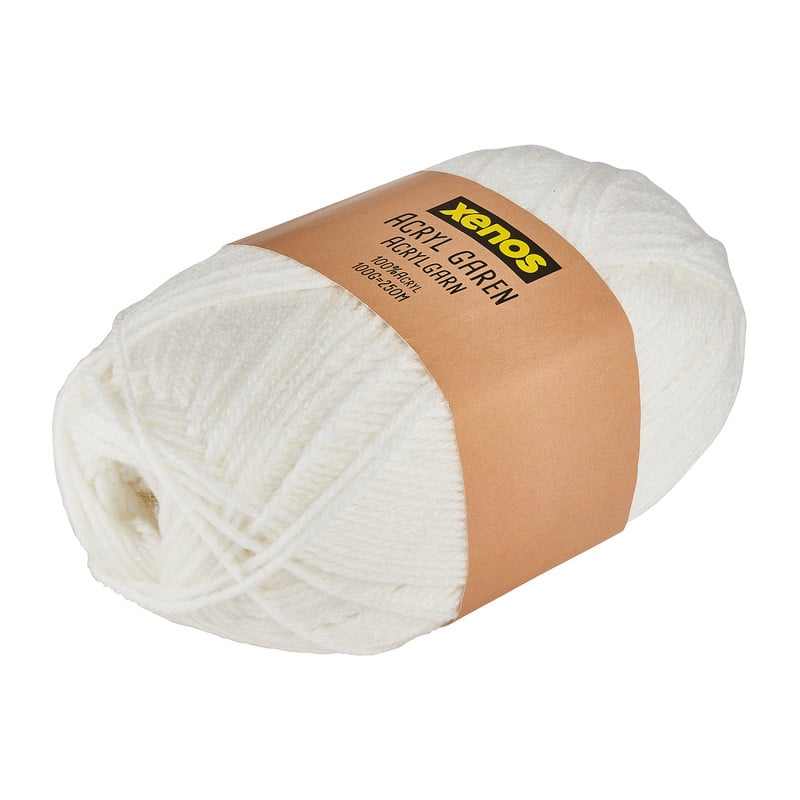 Garen acryl - offwhite - 100 gram - 250 meter