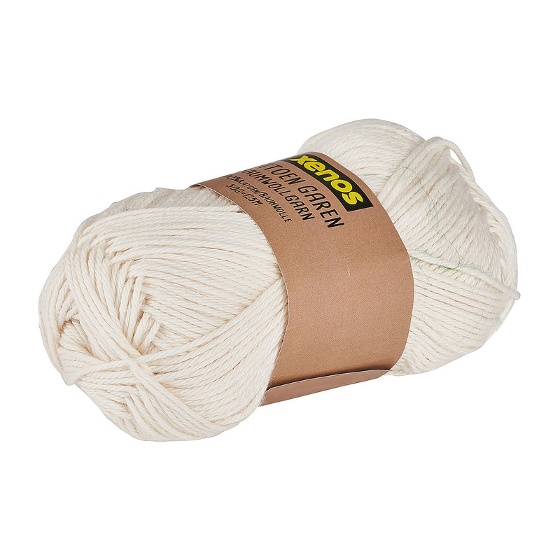 Garen katoen - offwhite - 50 gram - 125 meter