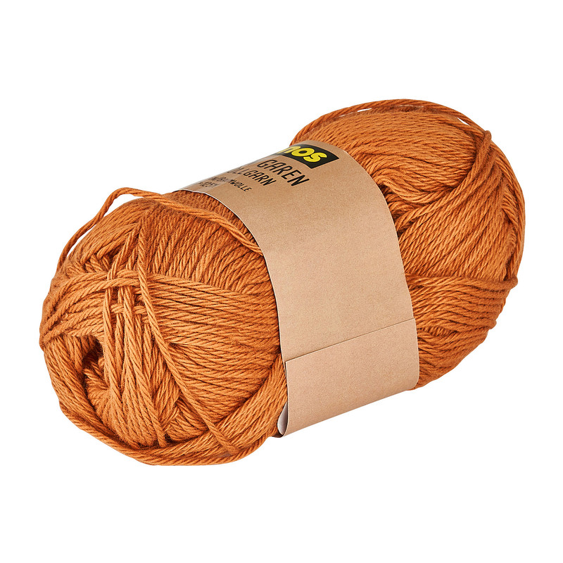 Garen katoen - okergeel - 50 gram - 125 meter