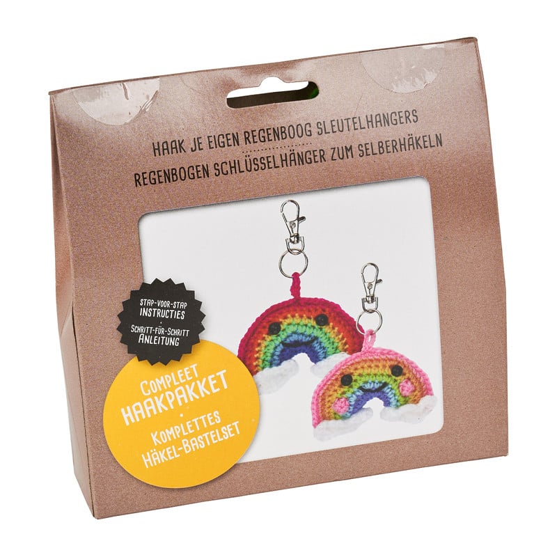 Haakpakket - regenboogjes - set van 2