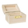 Schatkistje - hout - 6x4.5x4.5 cm