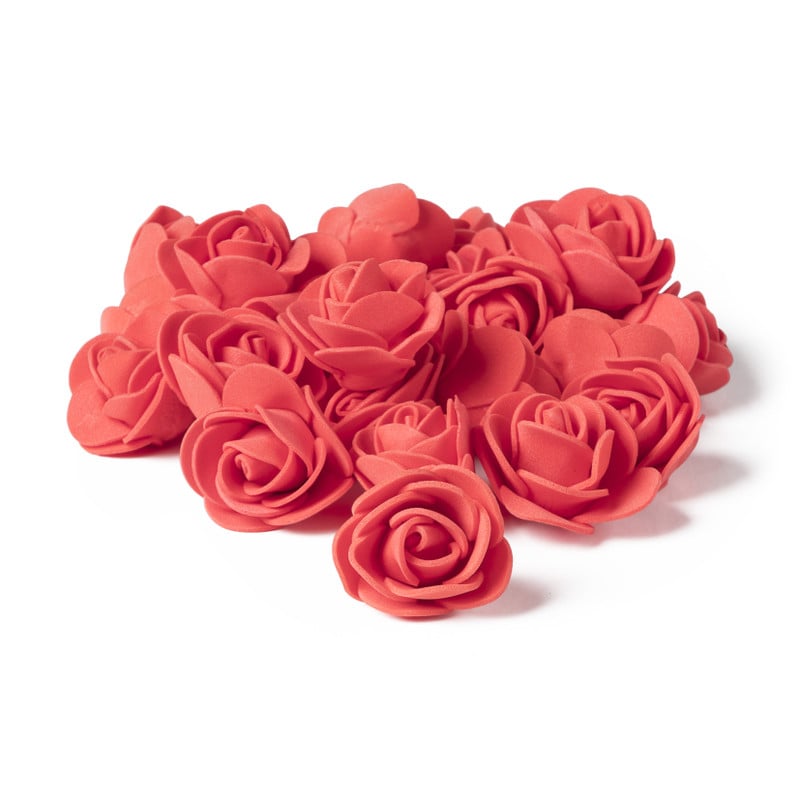 Foam roosjes - diverse kleuren - set van 100
