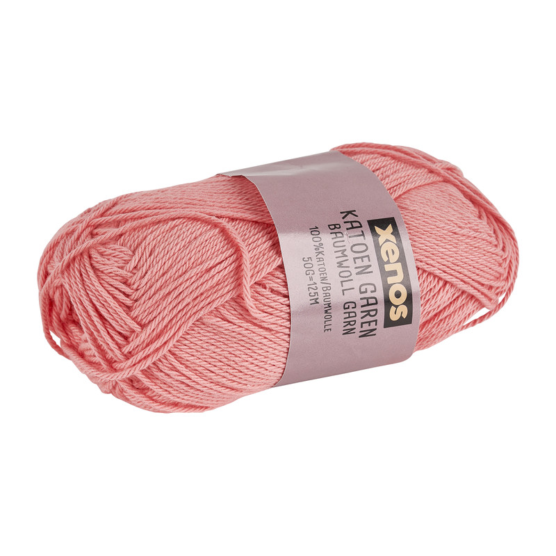 Garen katoen - zalmroze - 50 gr