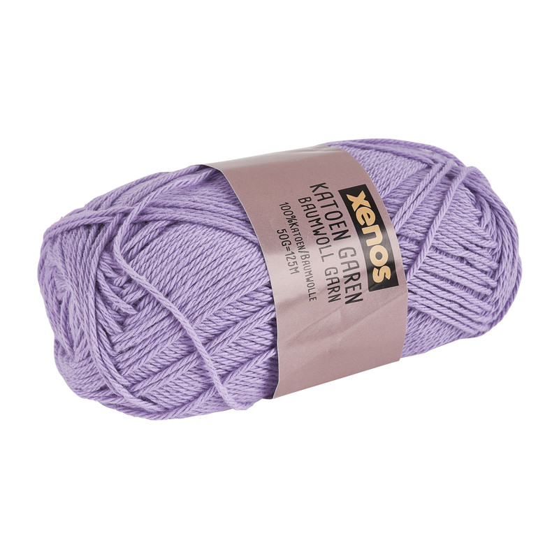 Garen katoen - lila - 50 gr