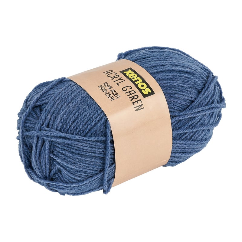 Garen acryl - blauw - 250 meter