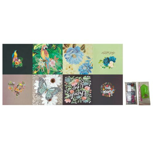 Diamond paint - kaarten - set van 4