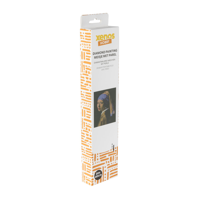 Diamond paint - meisje met parel - 40x30 cm