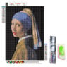 Diamond paint - meisje met parel - 40x30 cm