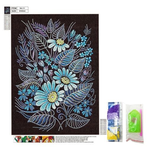 Diamond paint - glow in the dark - 40x30 cm