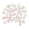 Houten decoratie bloemen - set van 36 - ø2.8 cm