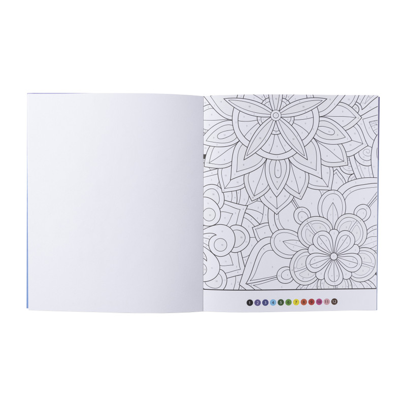 Mandala kleuren op nummer - papier  
