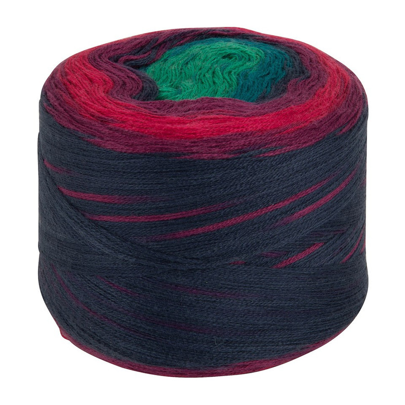 Garen cake - paars-roze-mint - 80 gr / 300 m