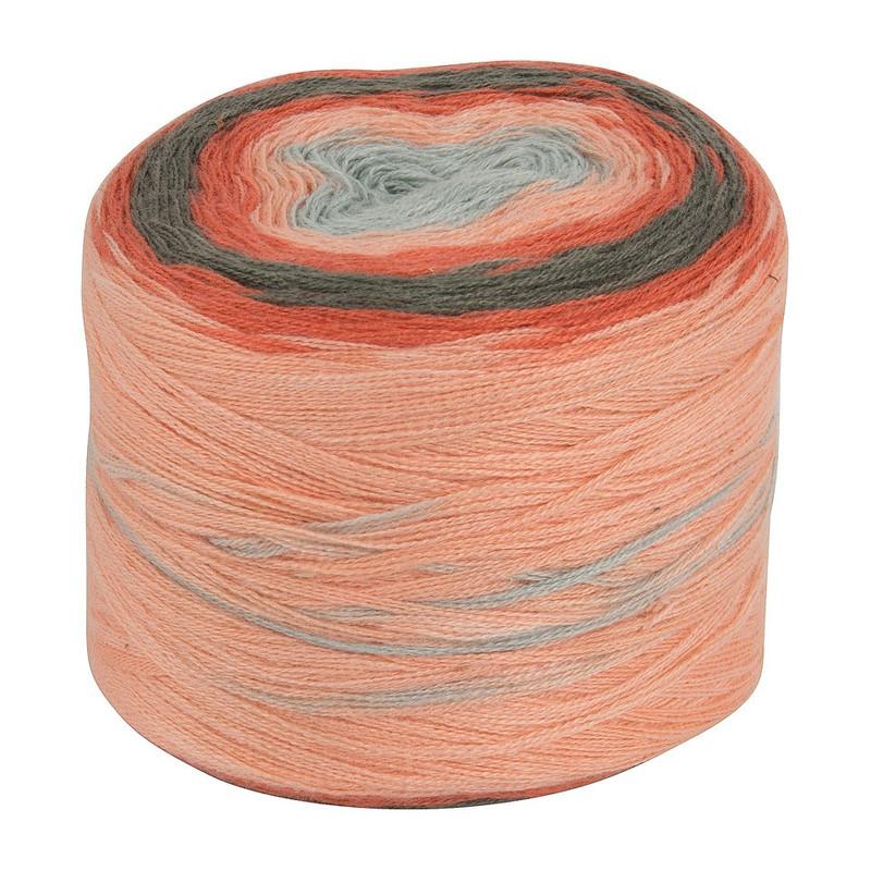 Garen cake - wit-grijs-perzik - 80 gr / 300 m