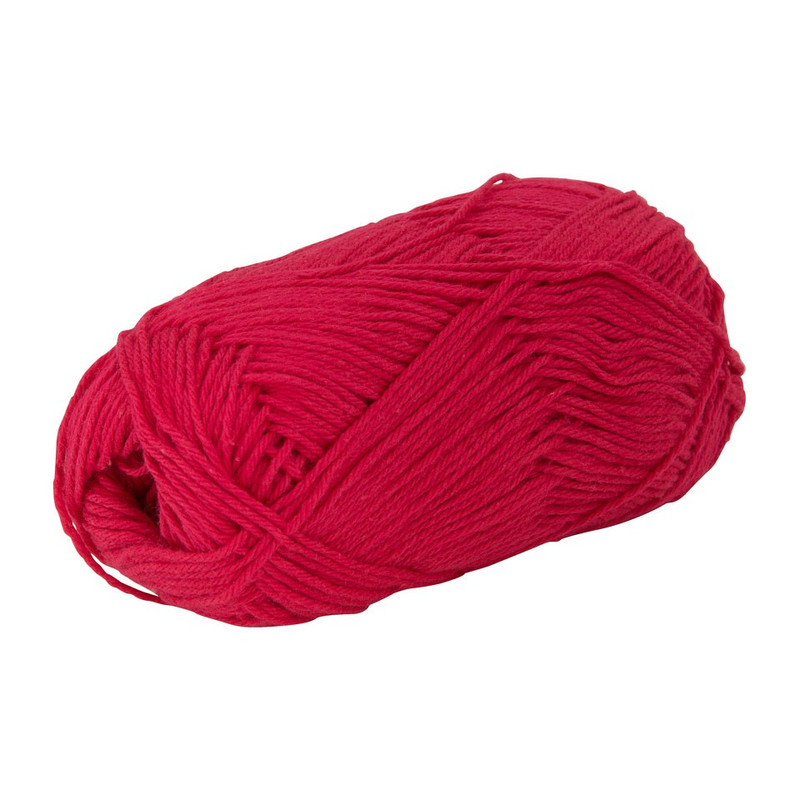 Garen katoen - fuchsia - 50 gr / 125 m