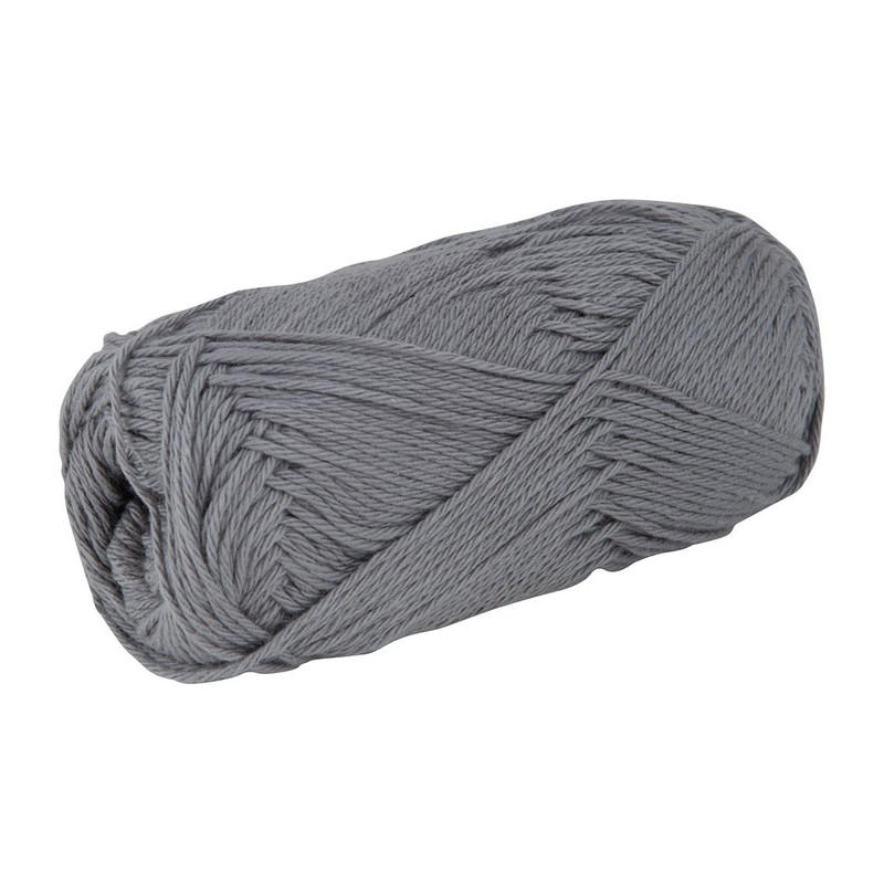 Garen katoen - grijs - 50 gr / 125 m
