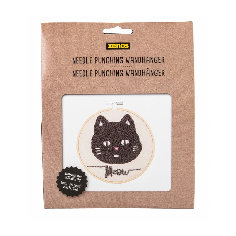 Needlepunching set wandhanger - kat
