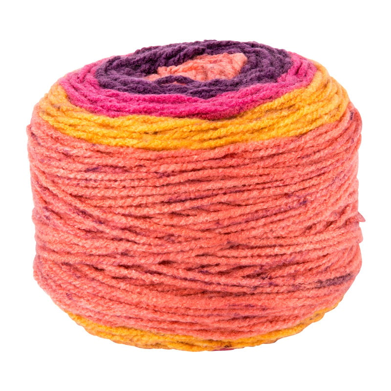 Garen cake - 100 gram - roze/paars/oranje