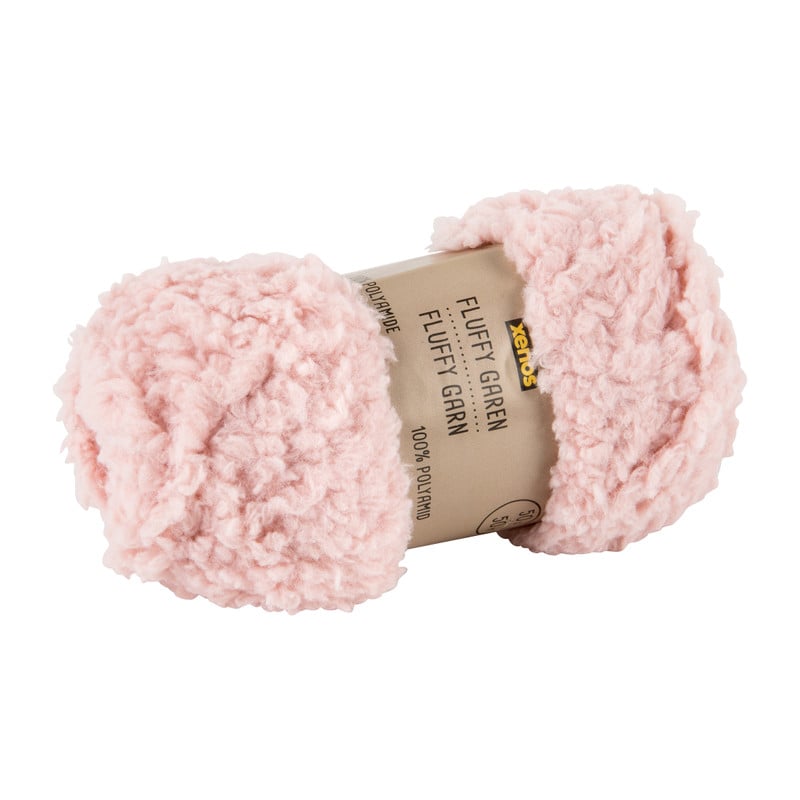Garen fluffy - 50 gram - zacht roze